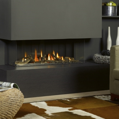 Stoves/vision tl120p panoramic gas fire