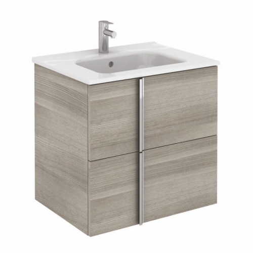 bathroom/SLMAV602DSG - avila 60 vanity unit 2 drawer -slim - sandy grey